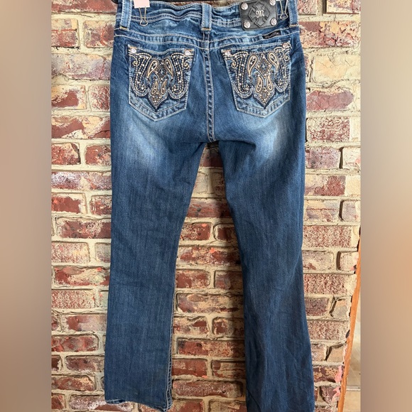 Miss Me Mid Rise Bootcut Jeans | Size 30 | Bling Pockets ✨ - Picture 3 of 3